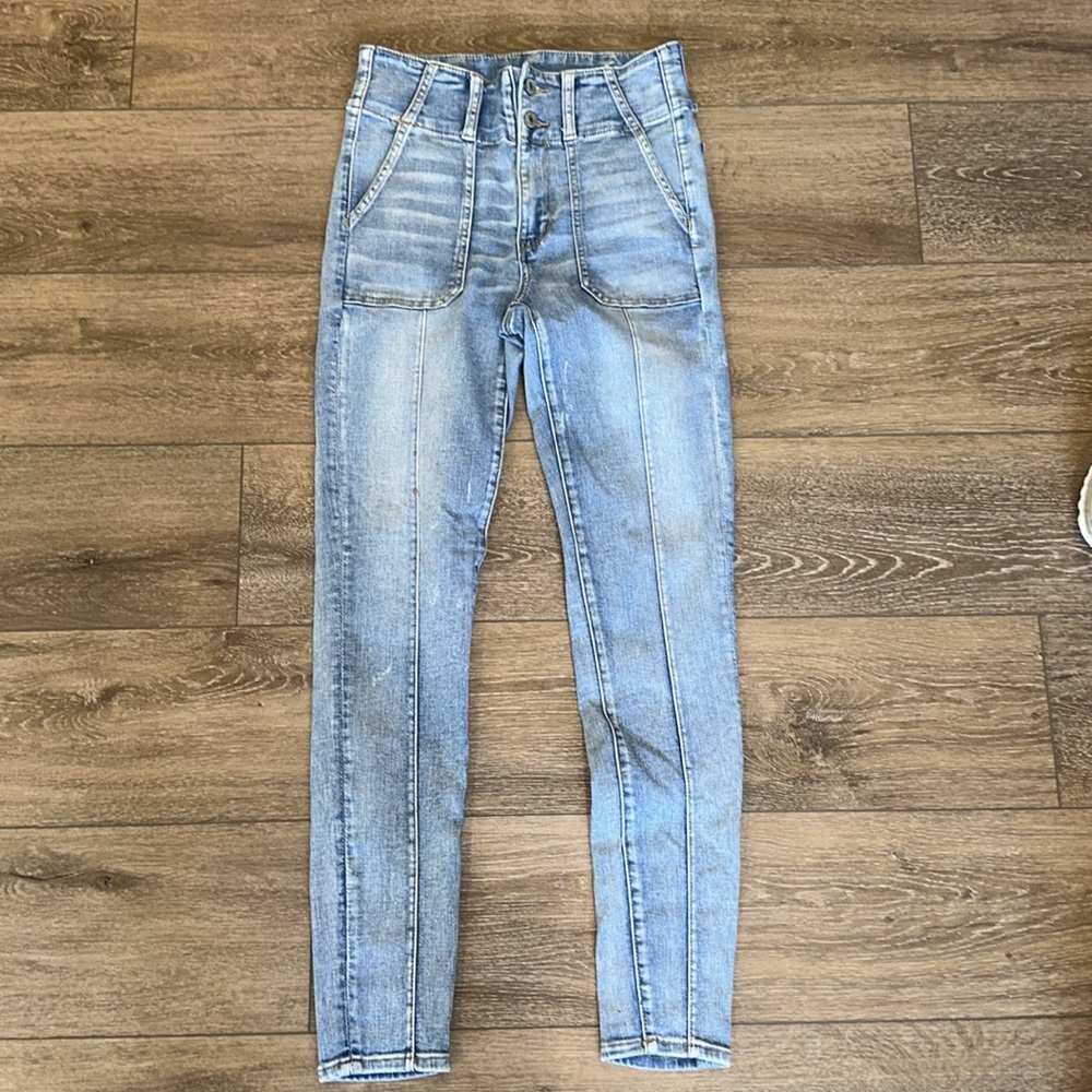 American Eagle Front Seam Jeans